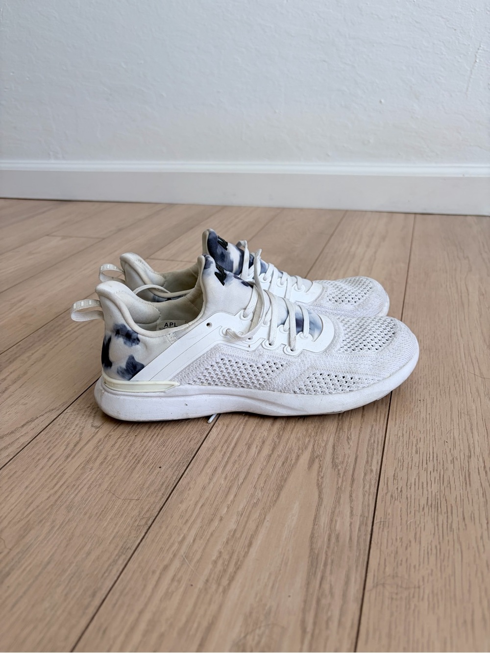 APL Knit Sneakers with Navy Tie-Dye Accents